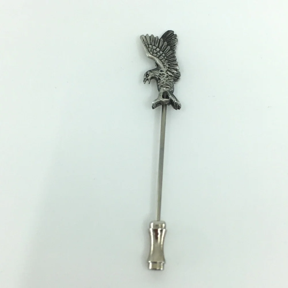 Vintage Eagle Stick Pin Silver Tone Bird Hat Pin